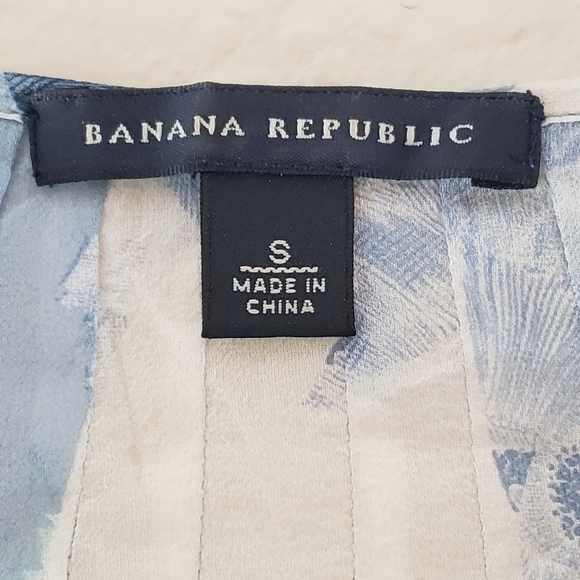 Banana Republic 100% Silk Abstract FloraPrint Tunic Top & Cami adjustable straps - Picture 6 of 13